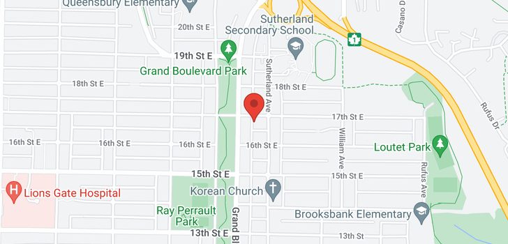 map of 619 E 17TH STREET